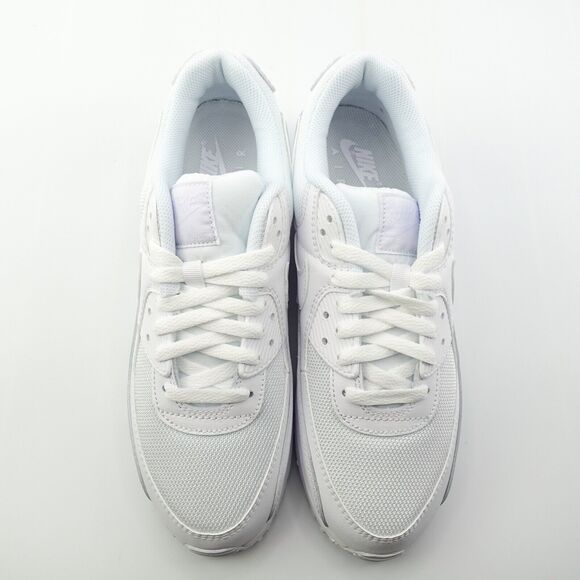 Nike Air Max 90 Triple White Sneakers CQ2560-100 Womens Size 9 - Picture 6 of 11